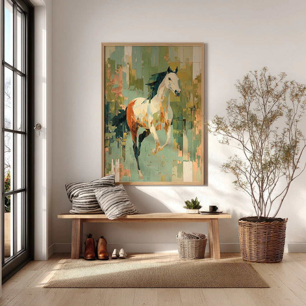 Momentum Mosaic - Wooden Framed Poster