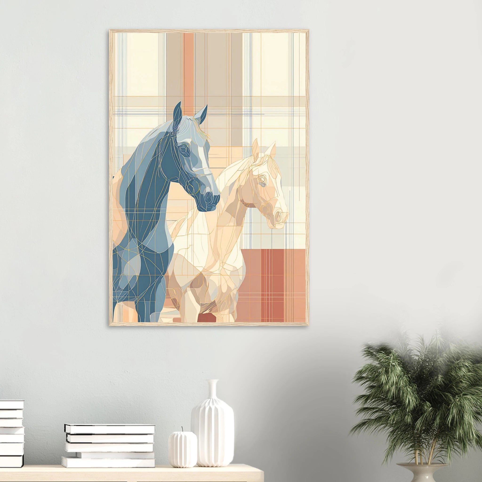 Plaid Spirit Framed Poster, 60x90cm, Wood Frame