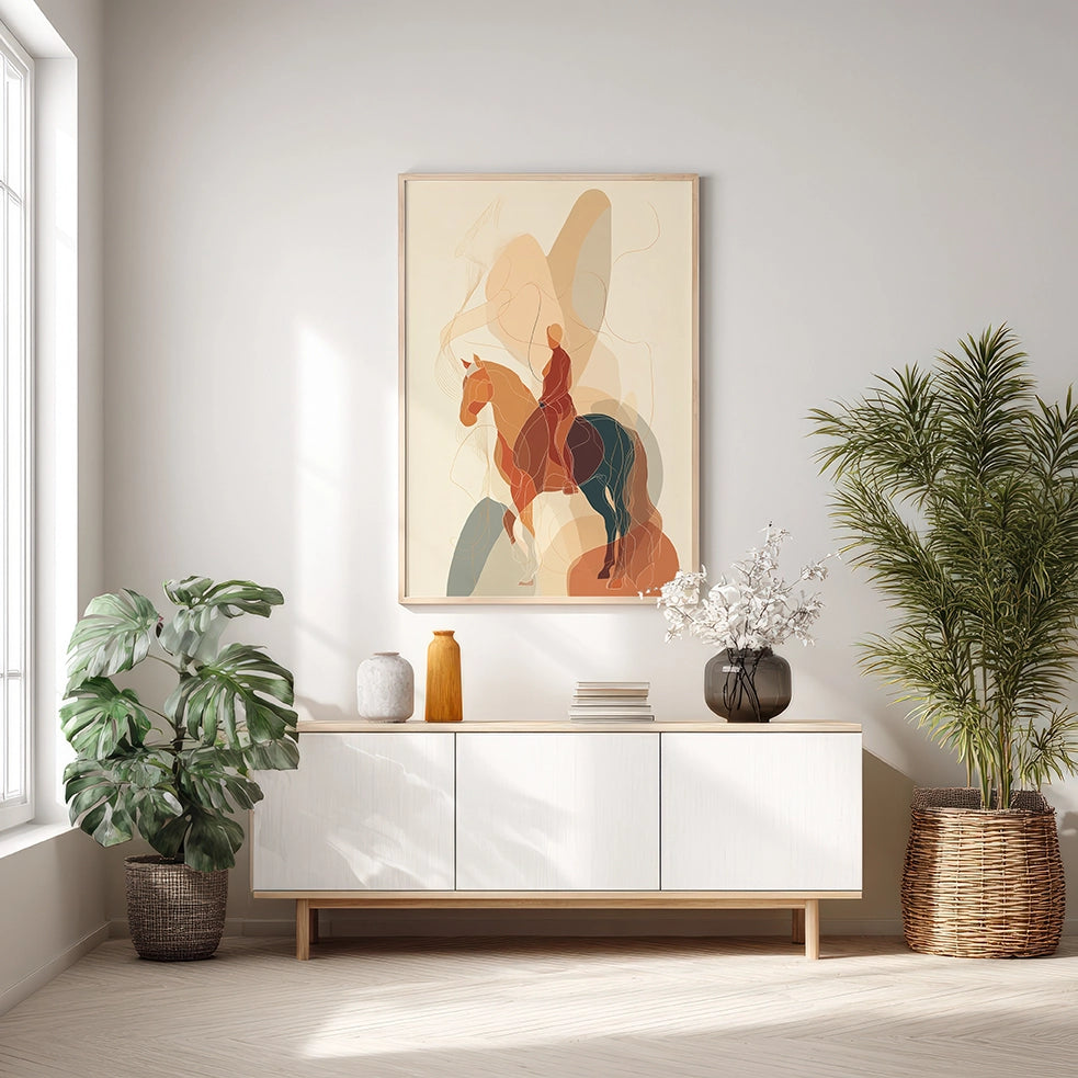 Golden Ride - Wooden Framed Poster