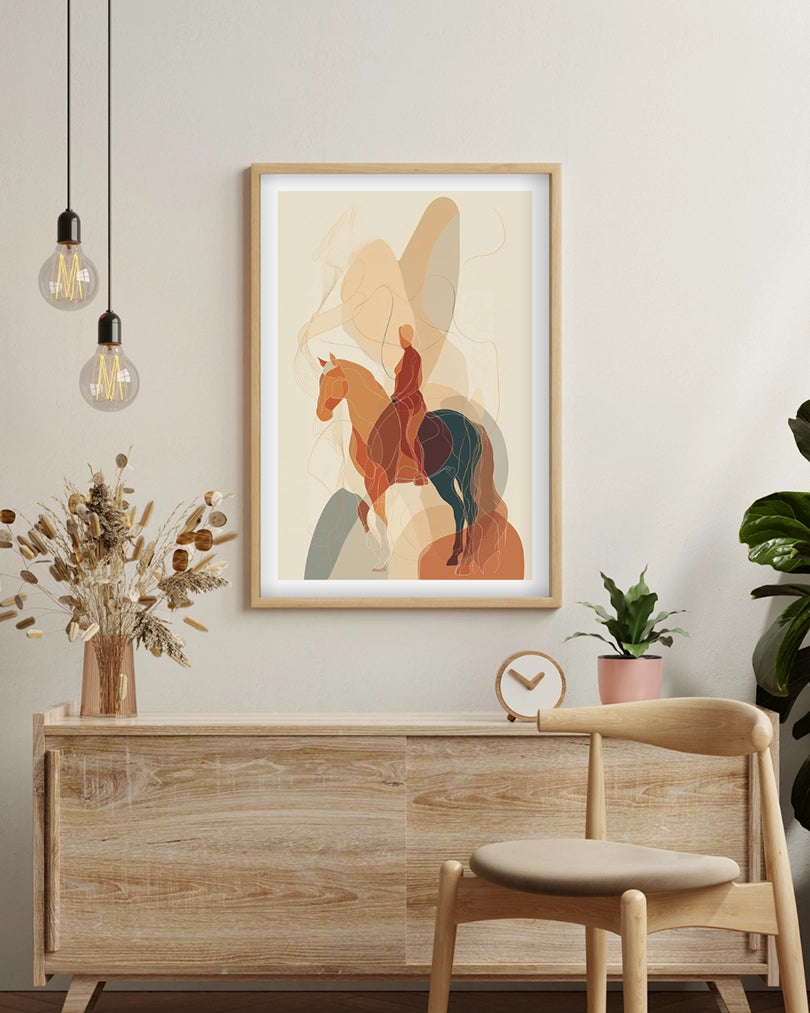Golden Ride - Wooden Framed Poster