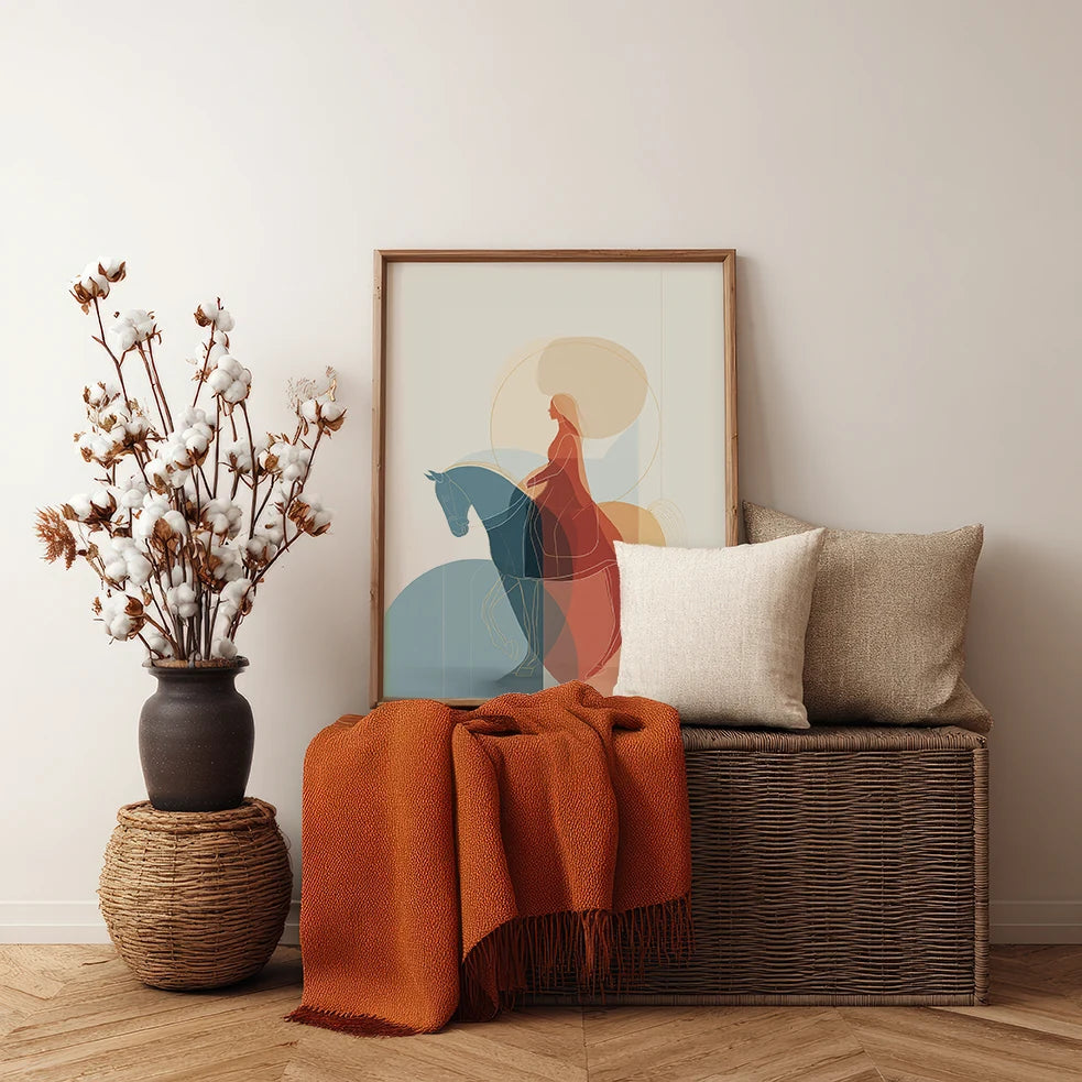 Sunlit Rider - Canvas Print