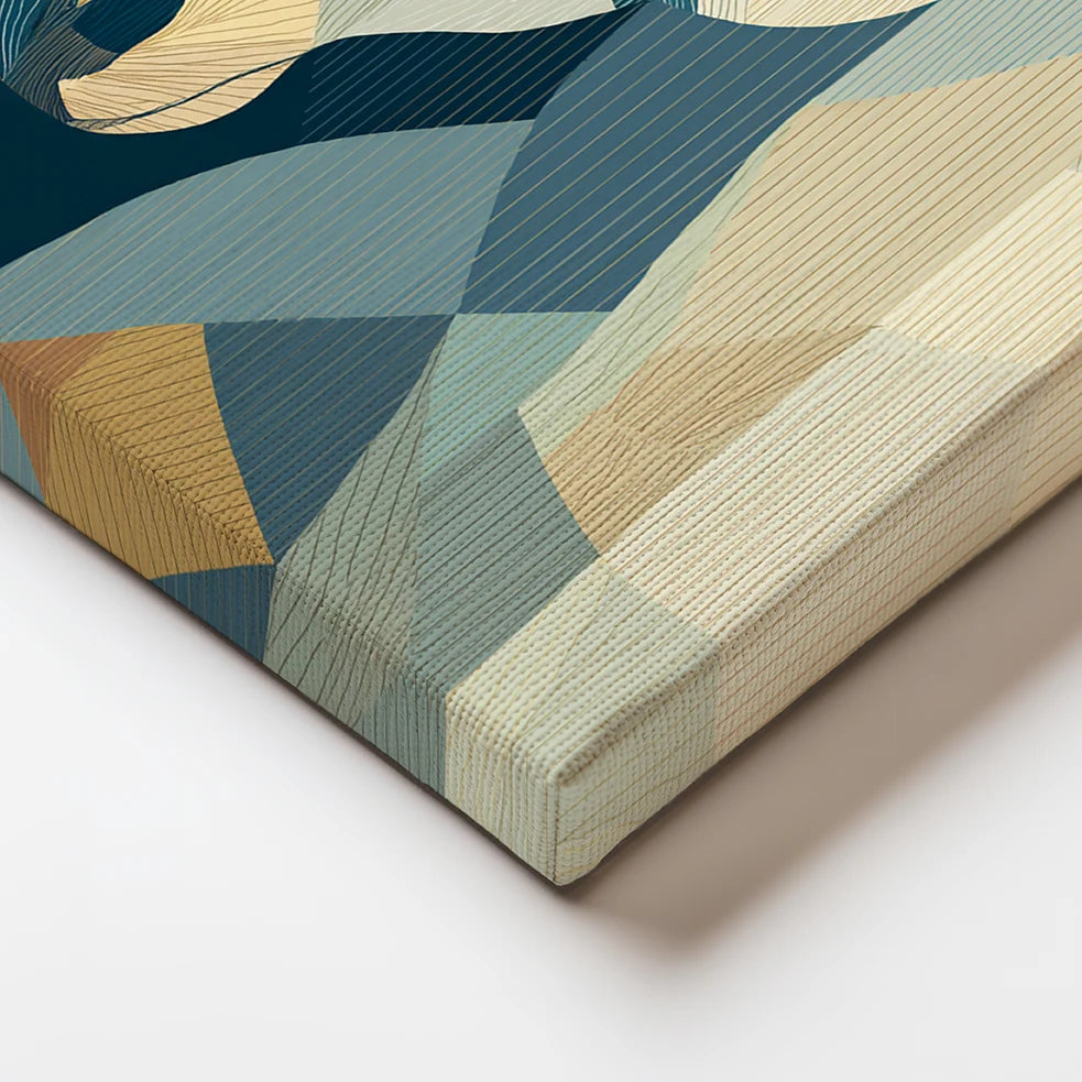 Azure Contour - Canvas Print