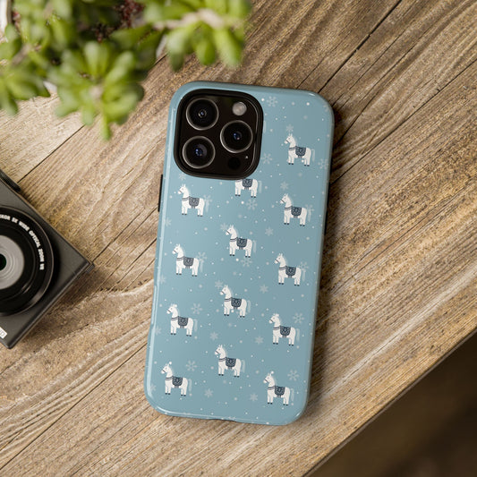 Snowy Doll Phone Case (Blue)