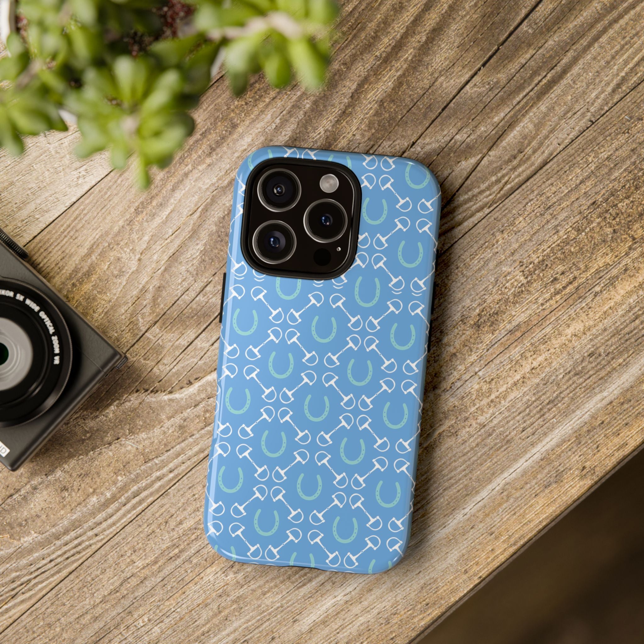 Shoes and Bit Phone Case (Light Blue)