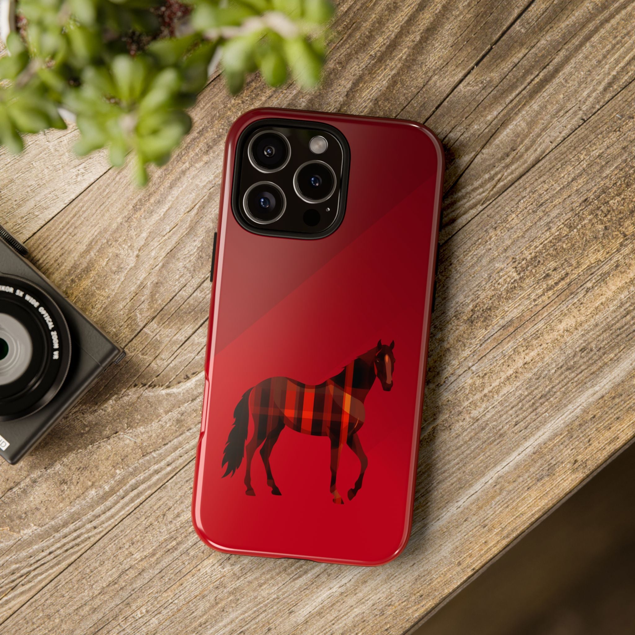 Middle Strip Phone Case (Red)