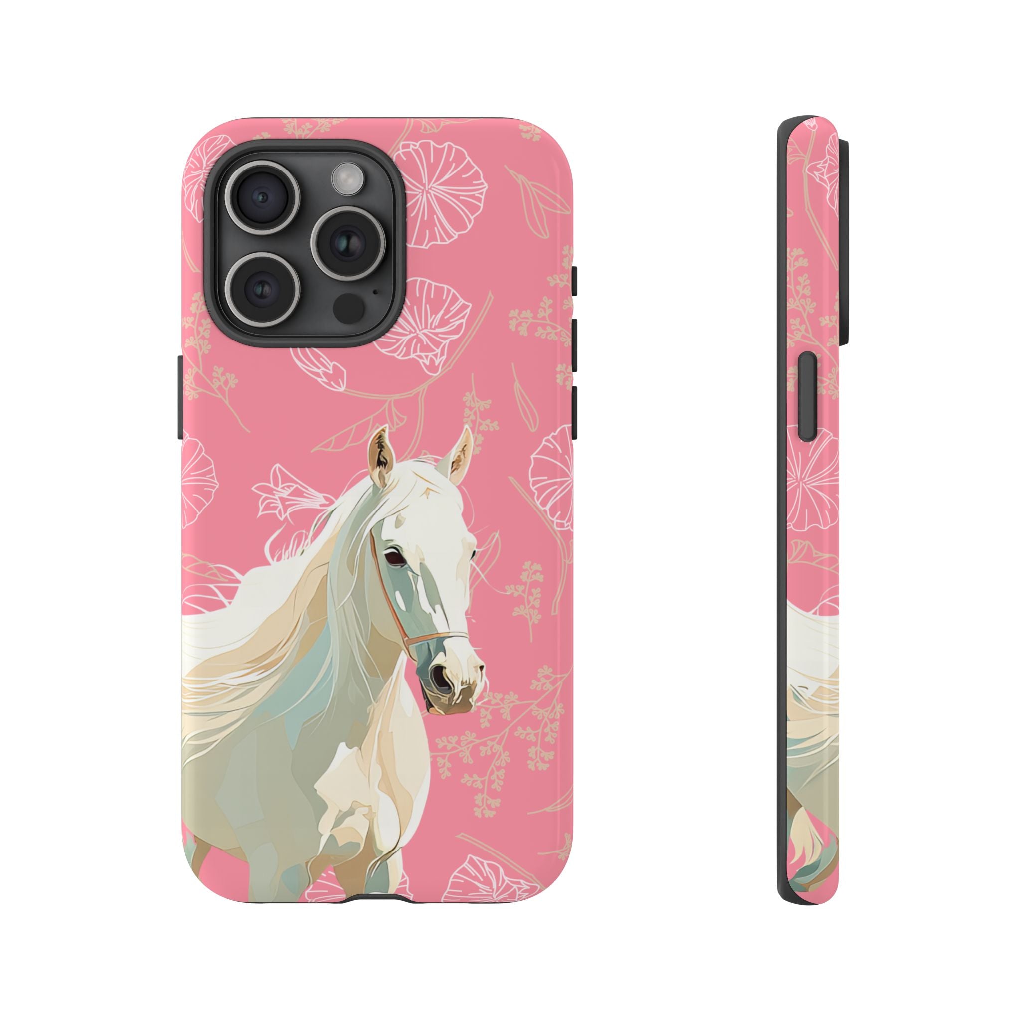 Pink Horse Design Phone Case