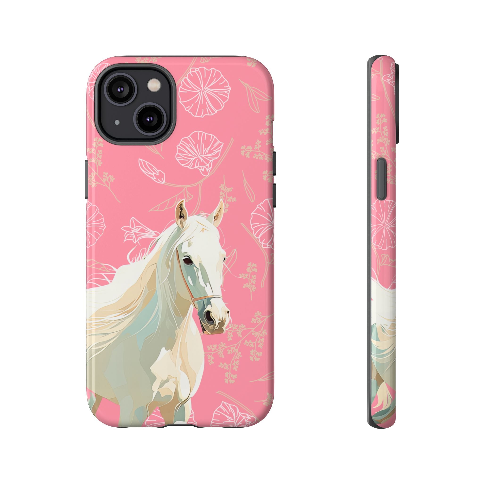 Pink Horse Design Phone Case