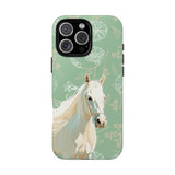 Pastel Green Horse Design Phone Case