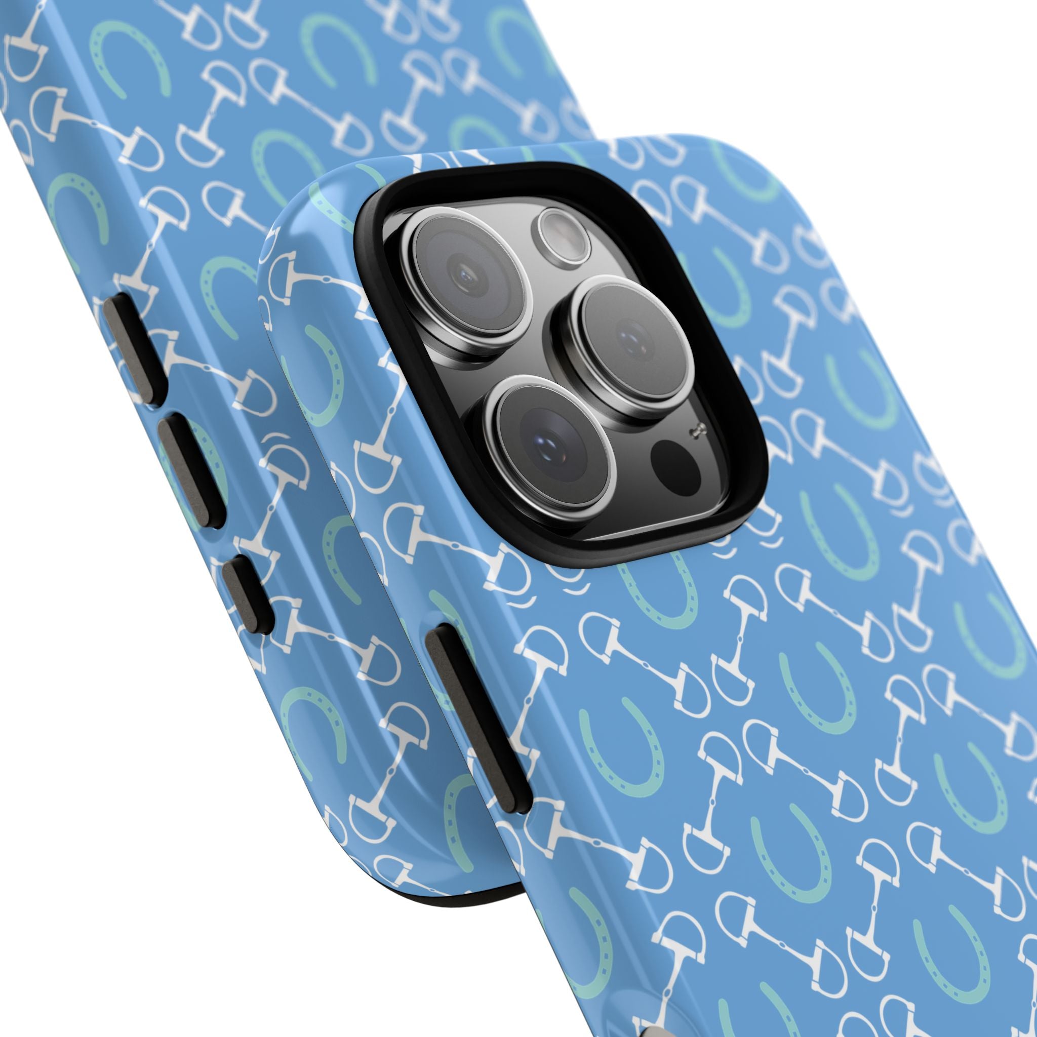 Shoes and Bit Phone Case (Light Blue)