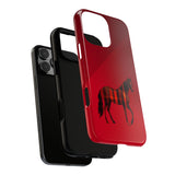 Middle Strip Phone Case (Red)