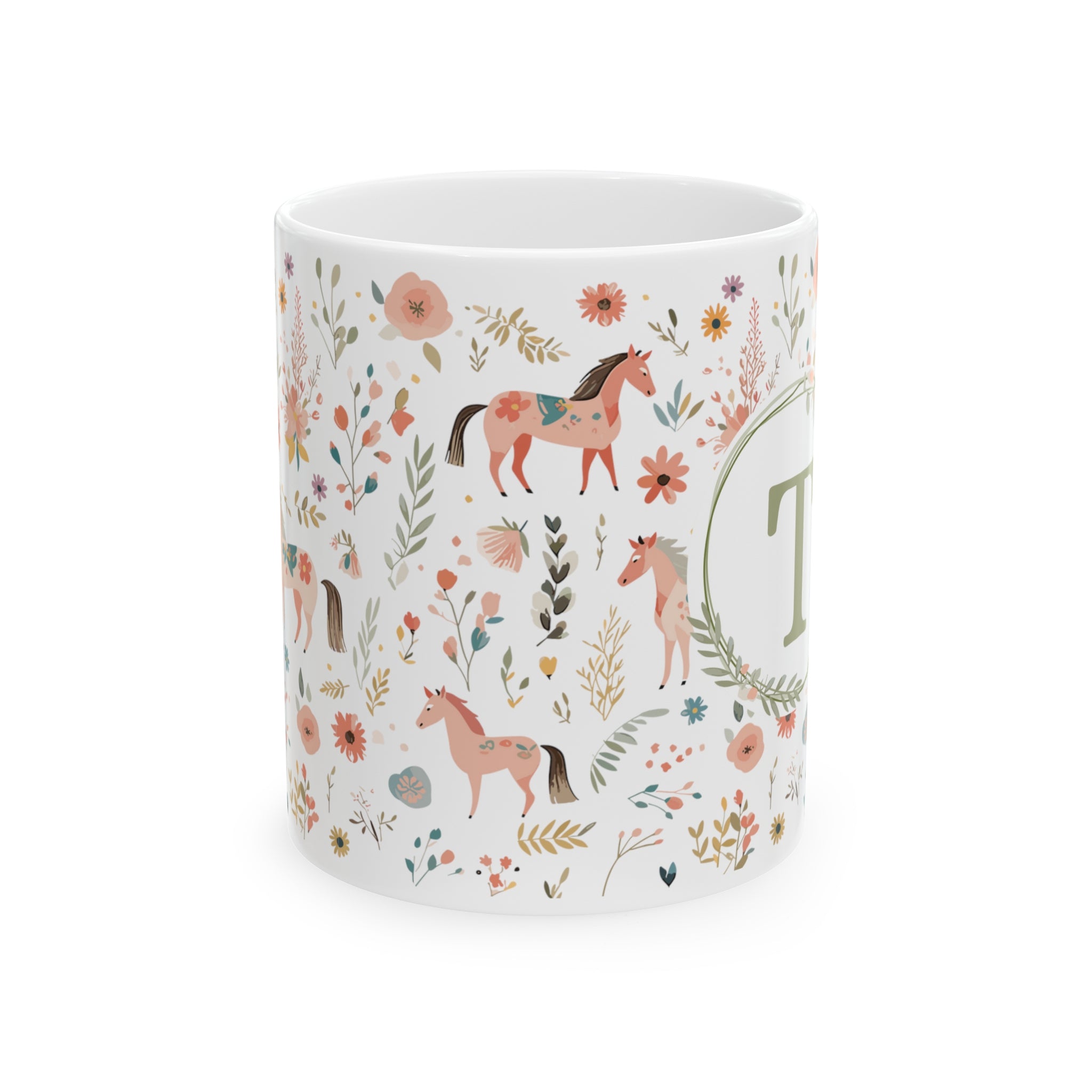 Mug - Floral Initial