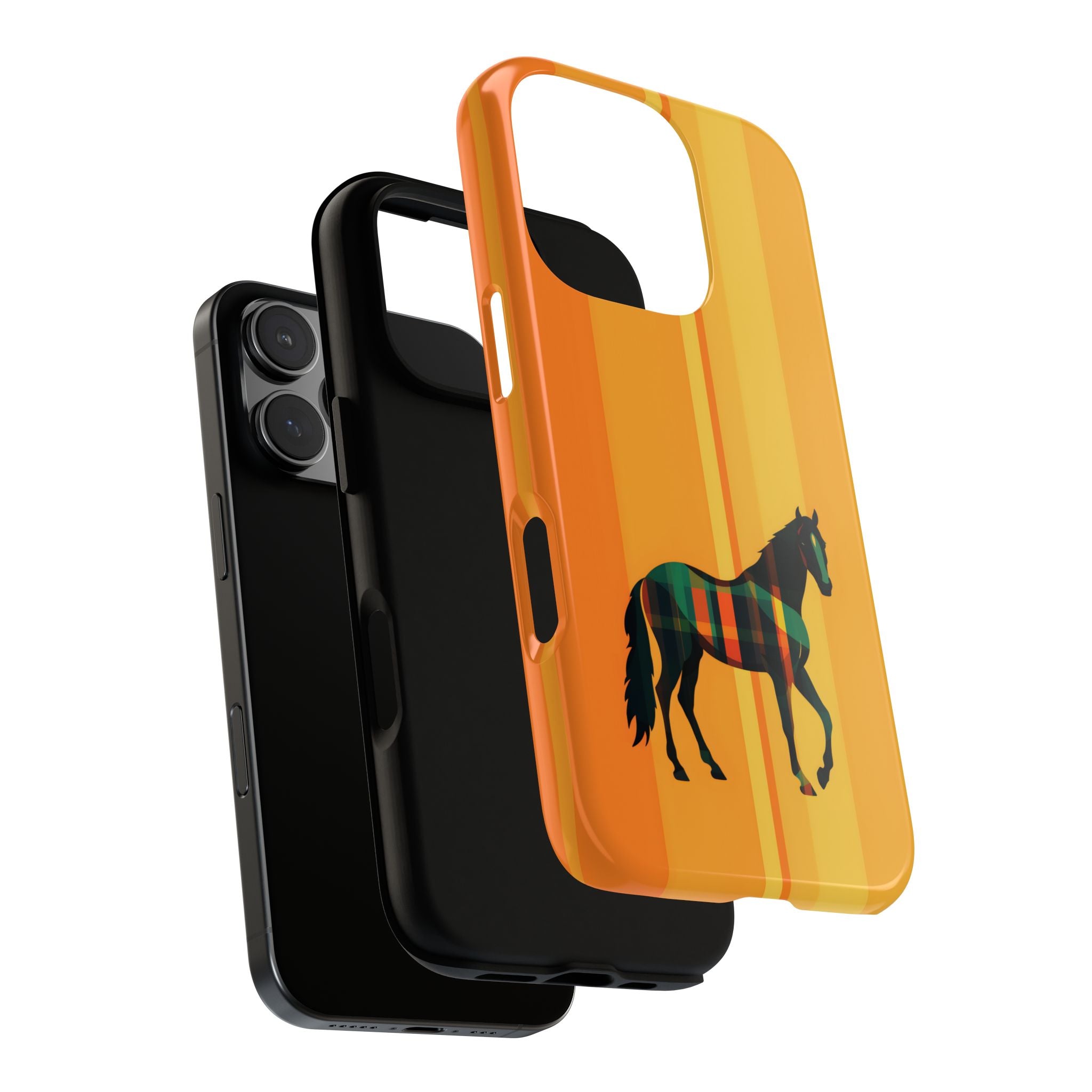 Middle Strip Phone Case (Orange)