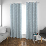 Horse Bit Design Blackout Curtains (Blue)