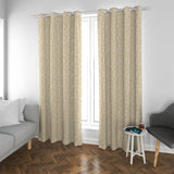 Horse Bit Design Blackout Curtains (Beige)