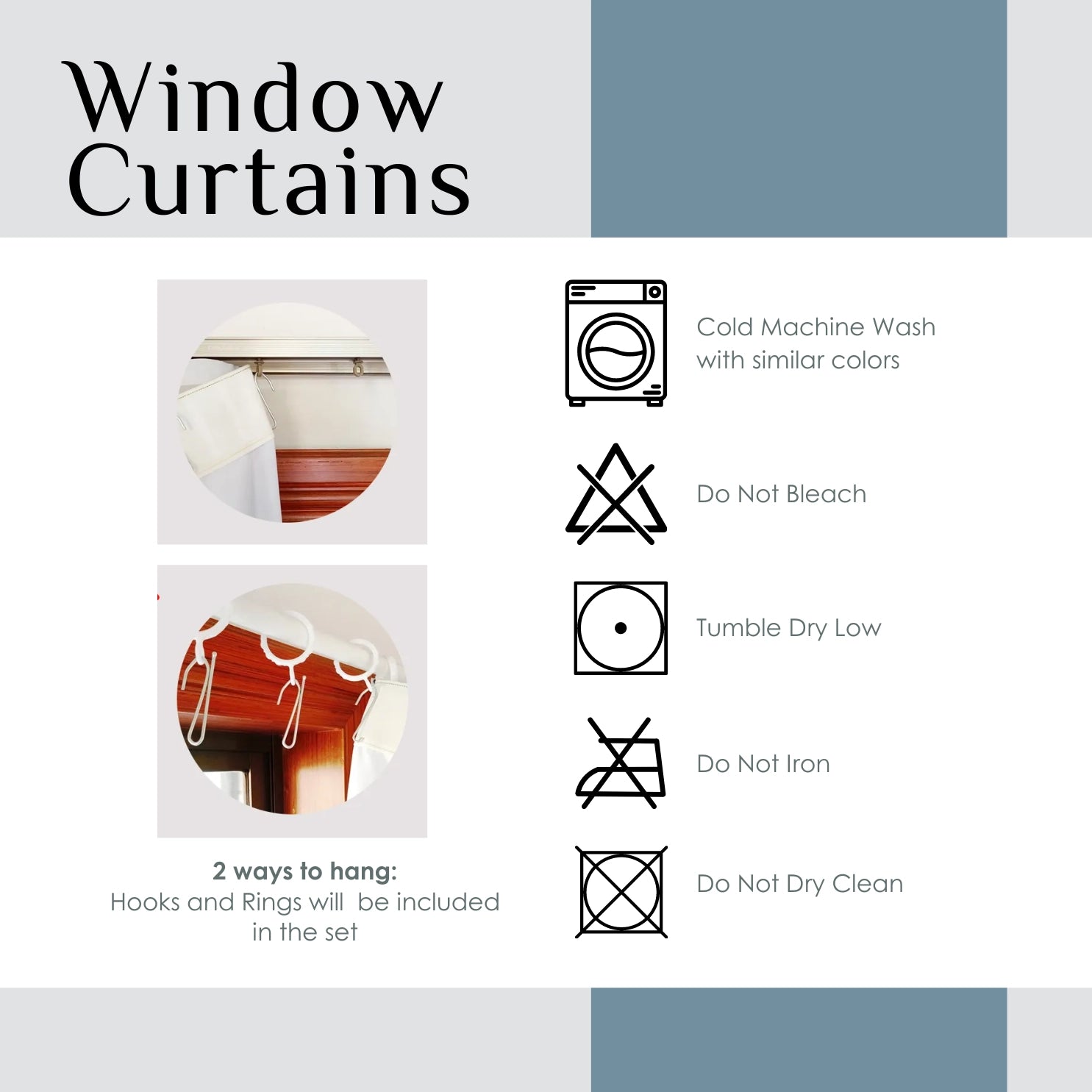 Blackout Curtain - Classic Bits (Blue)