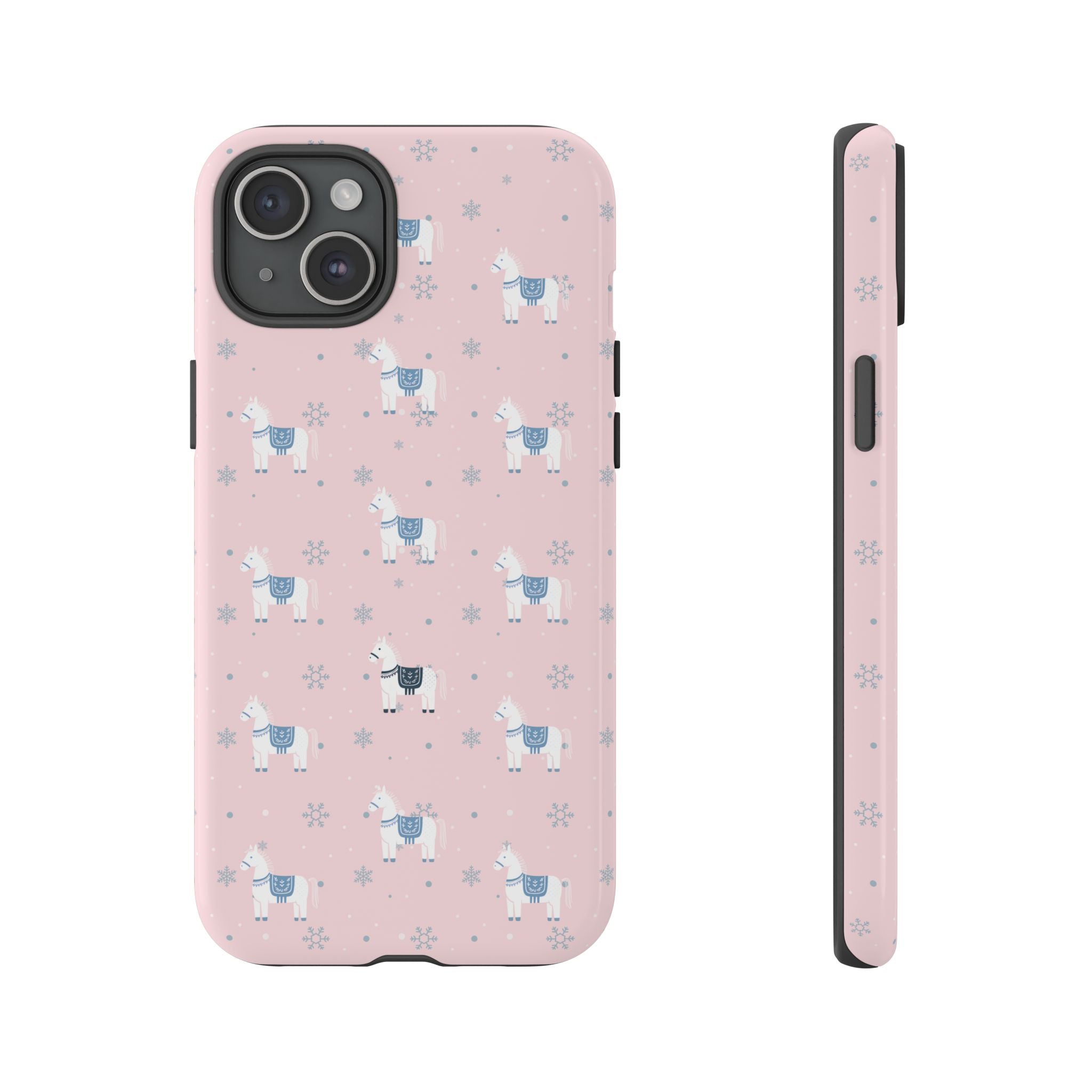 Horse Design Phone Case (Light Pink)