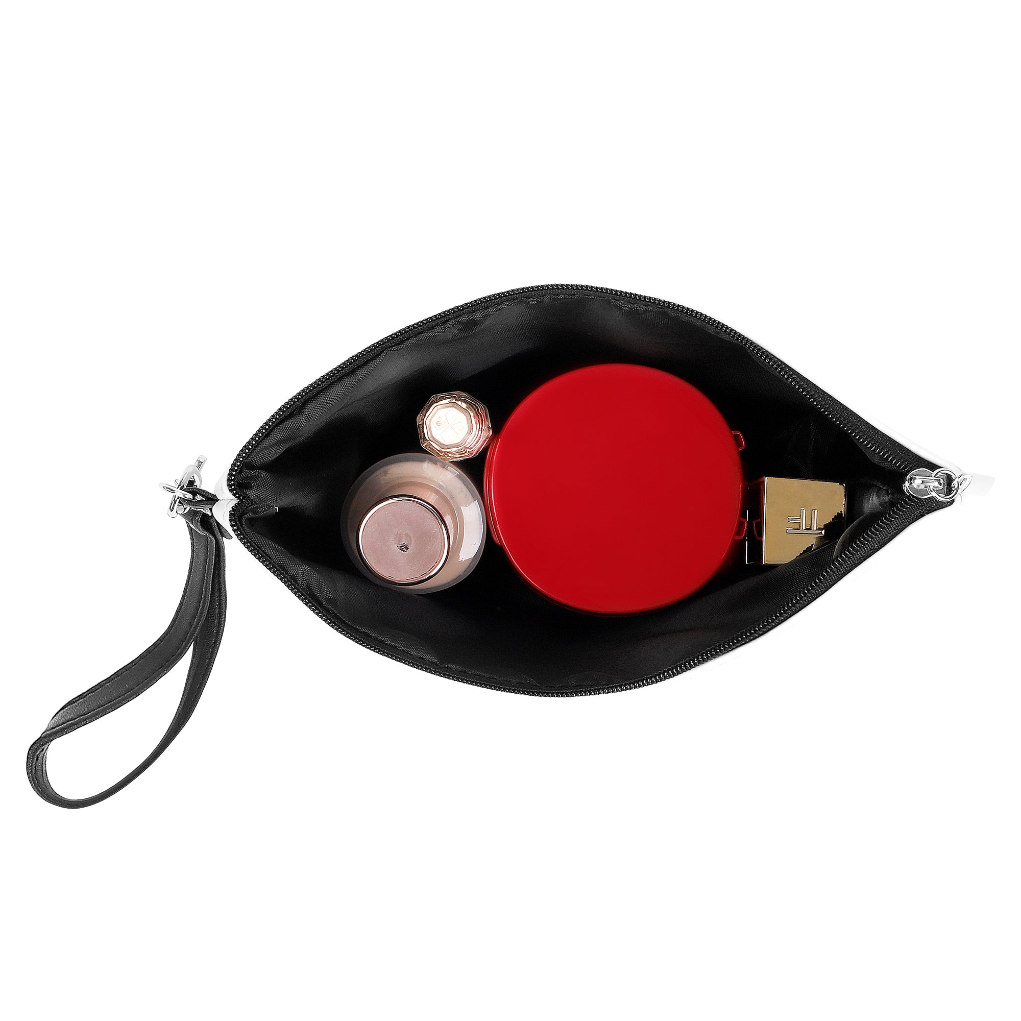 Floral Red Cosmetic Bag