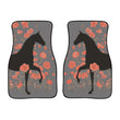 Rosy Love Front Car Floor Mats (Grey)