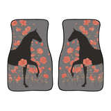 Rosy Love Front Car Floor Mats (Grey)