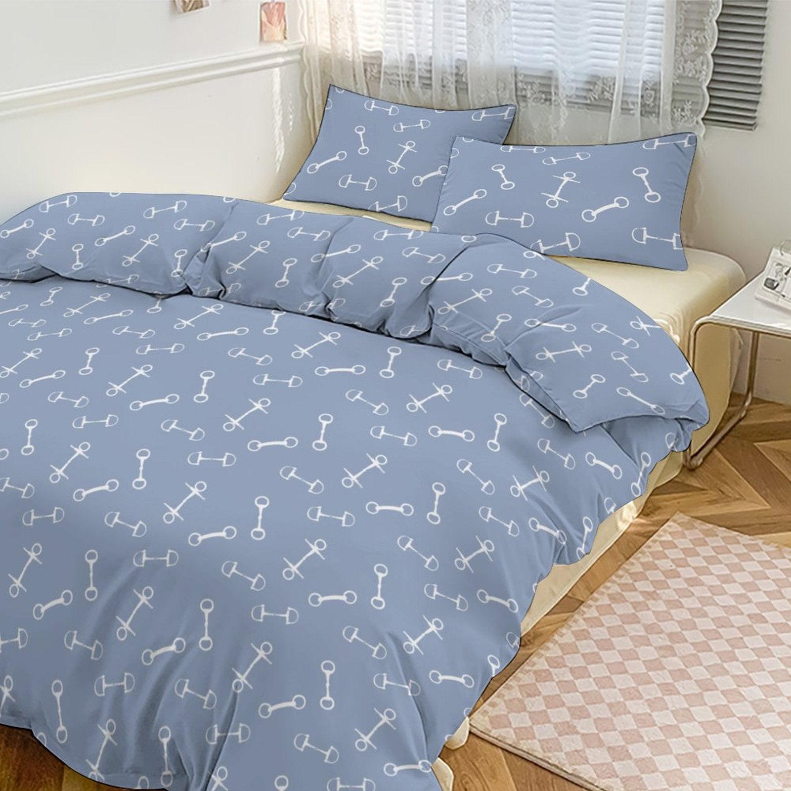 6 colors - Horse Bits Bedding Set