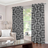 DRing Horse Bit Design Blackout Curtains (Grey)