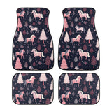 Car Floor Mat - Pink and Horses