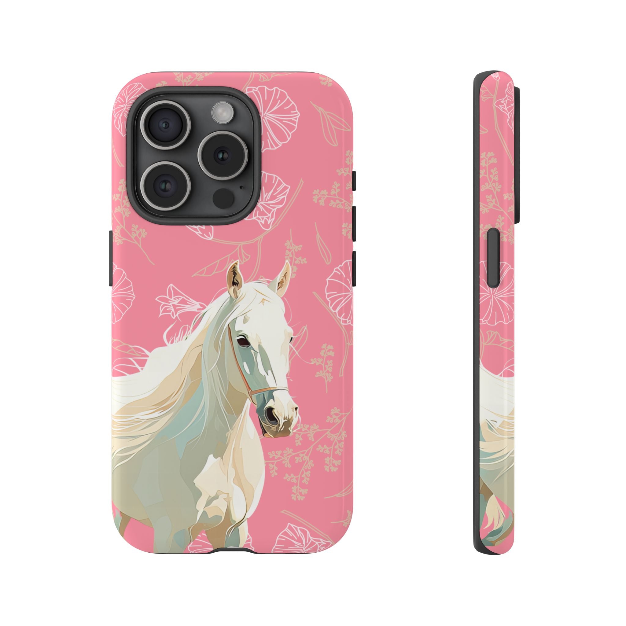 Pink Horse Design Phone Case
