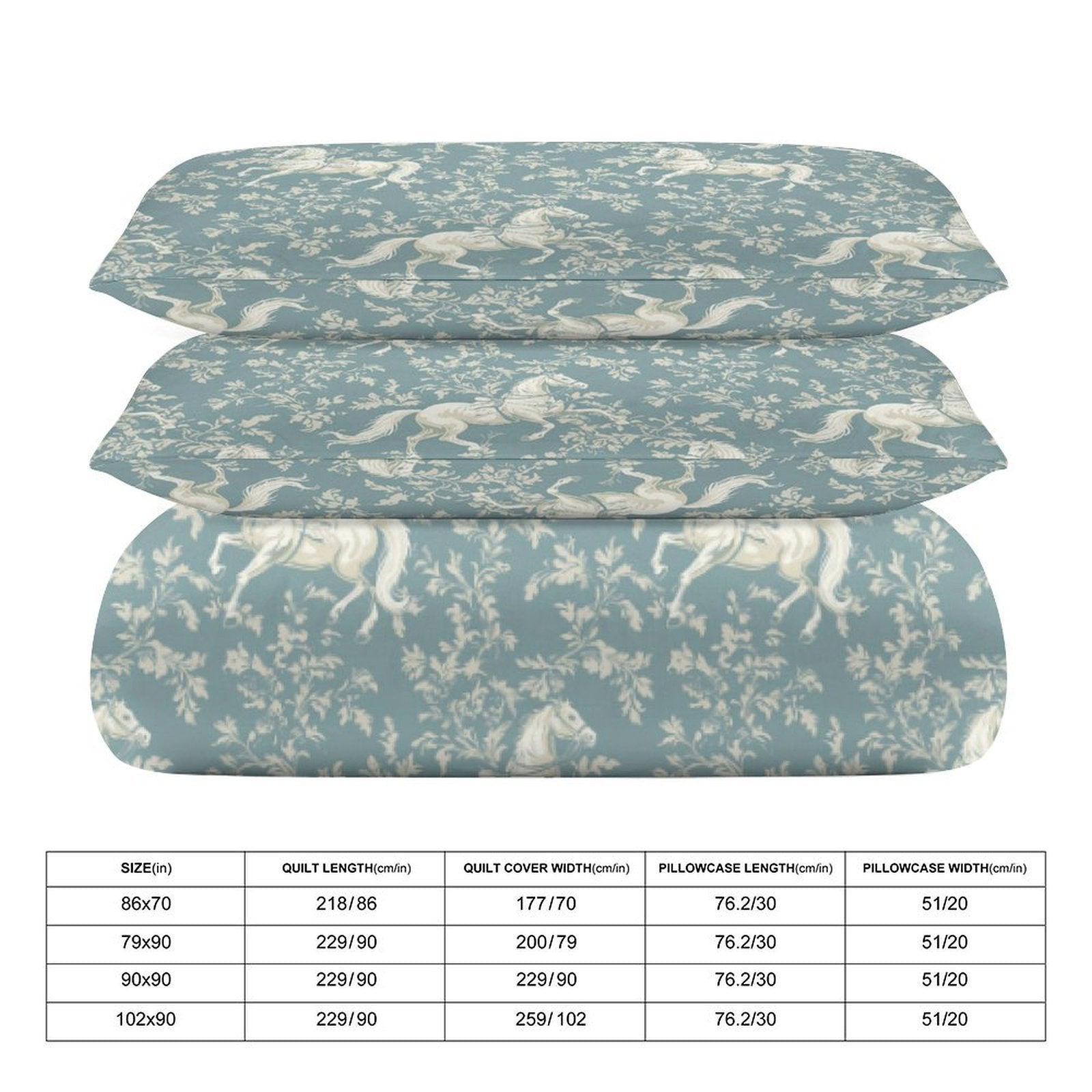 Royal March (Light) - 3 Pcs Duvet Set