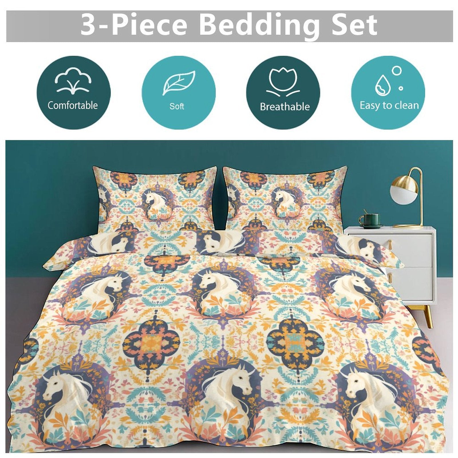 Arabesque Fancy - 3 Pcs Duvet Set
