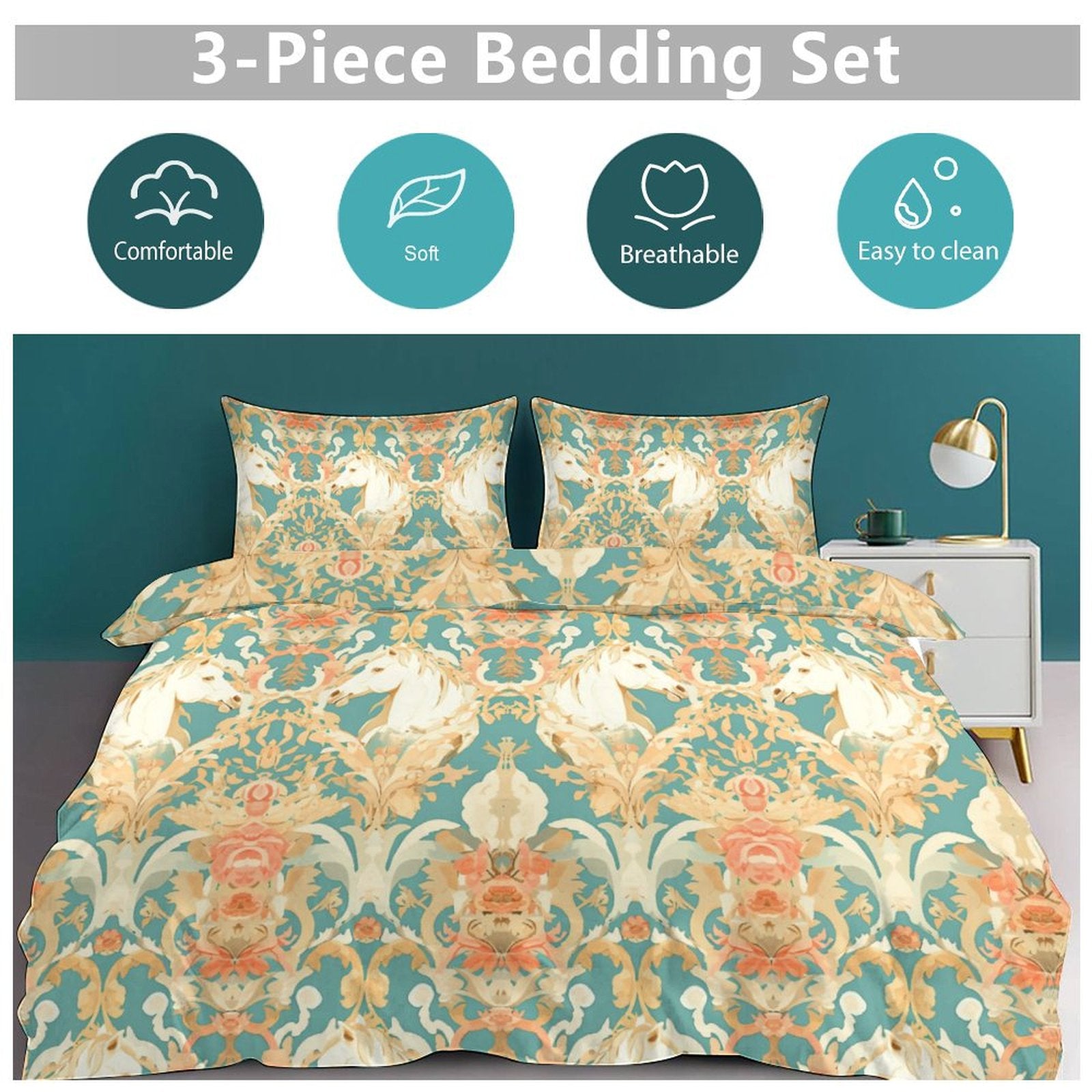 Nouveau Flair - 3 Pcs Duvet Set