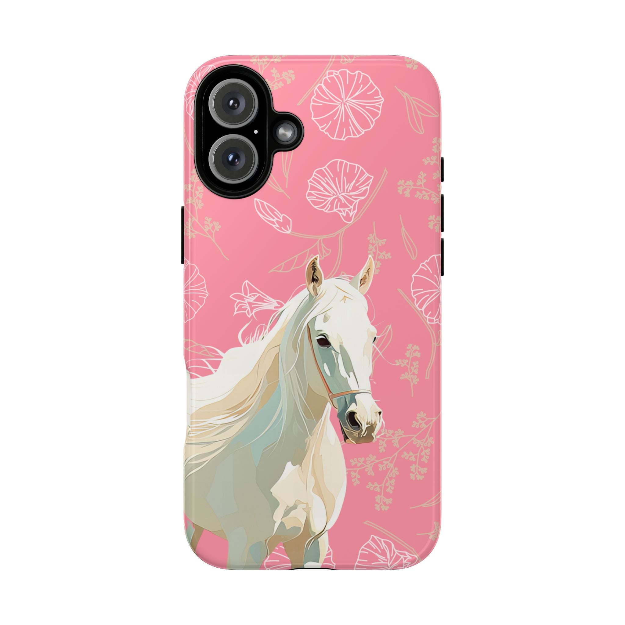 Pink Horse Design Phone Case