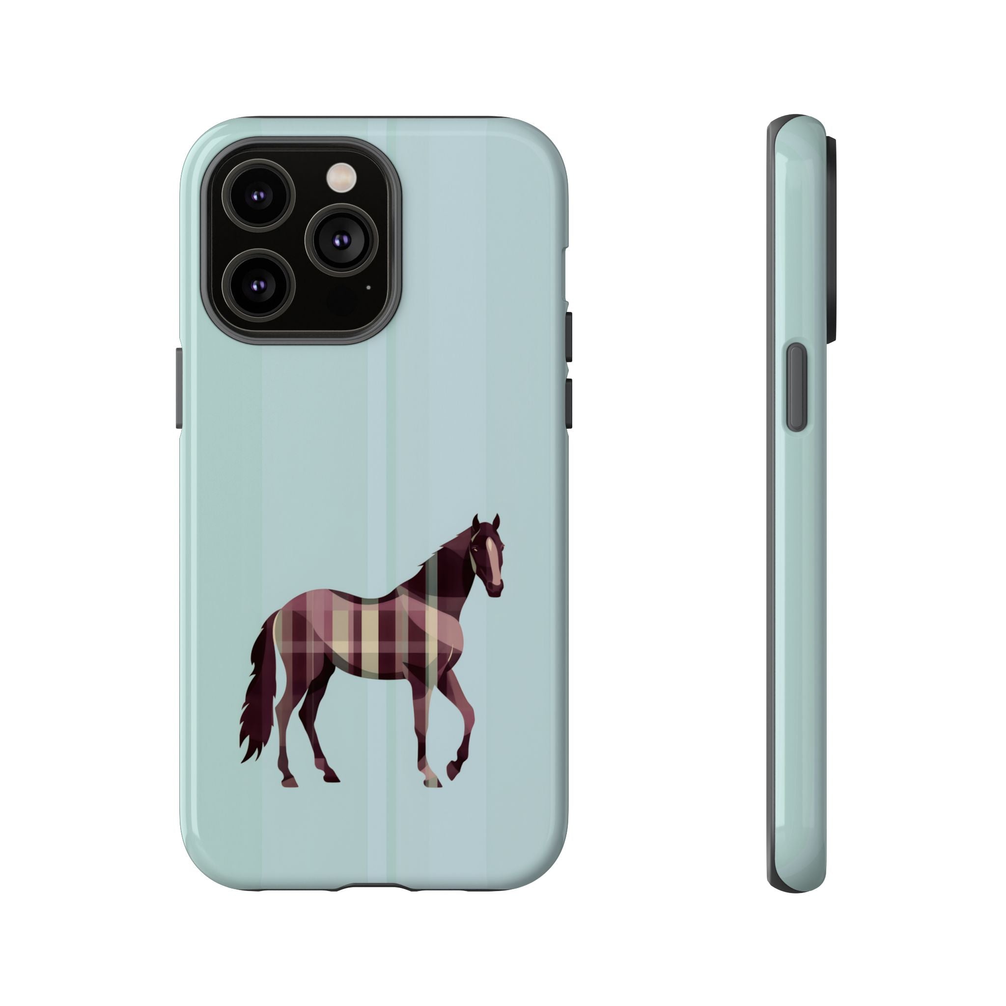 Middle Strip Phone Case (Light Blue)