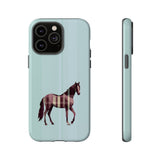 Middle Strip Phone Case (Light Blue)