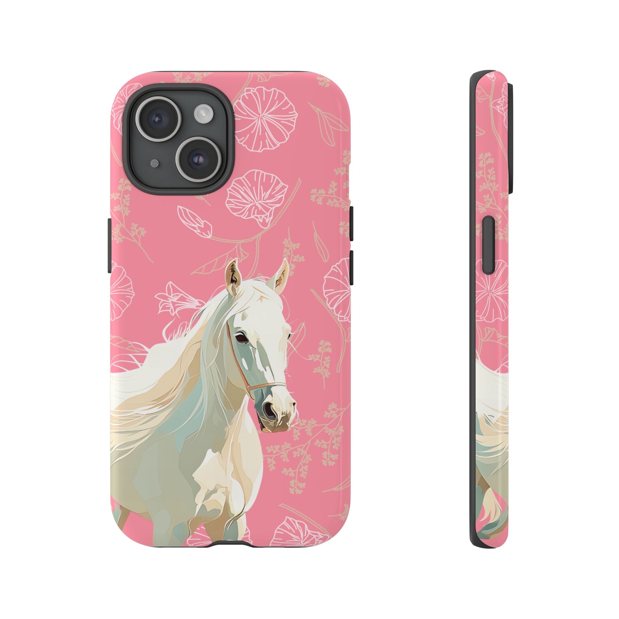 Pink Horse Design Phone Case