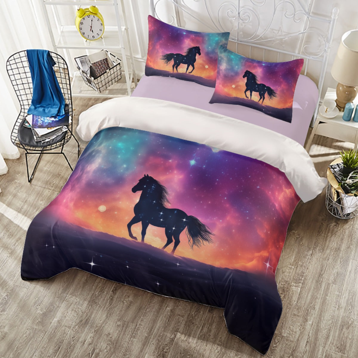 Duvet Set - Horse and Cosmos