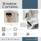 Misty Flair - Light-shielding Window Curtain (Hook Type)