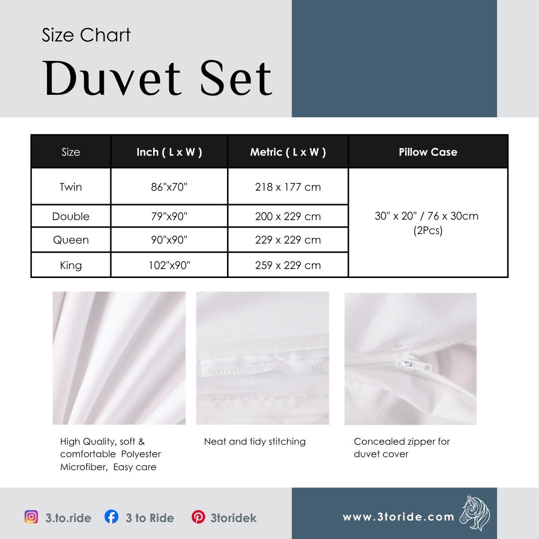 Arabesque Fancy - 3 Pcs Duvet Set