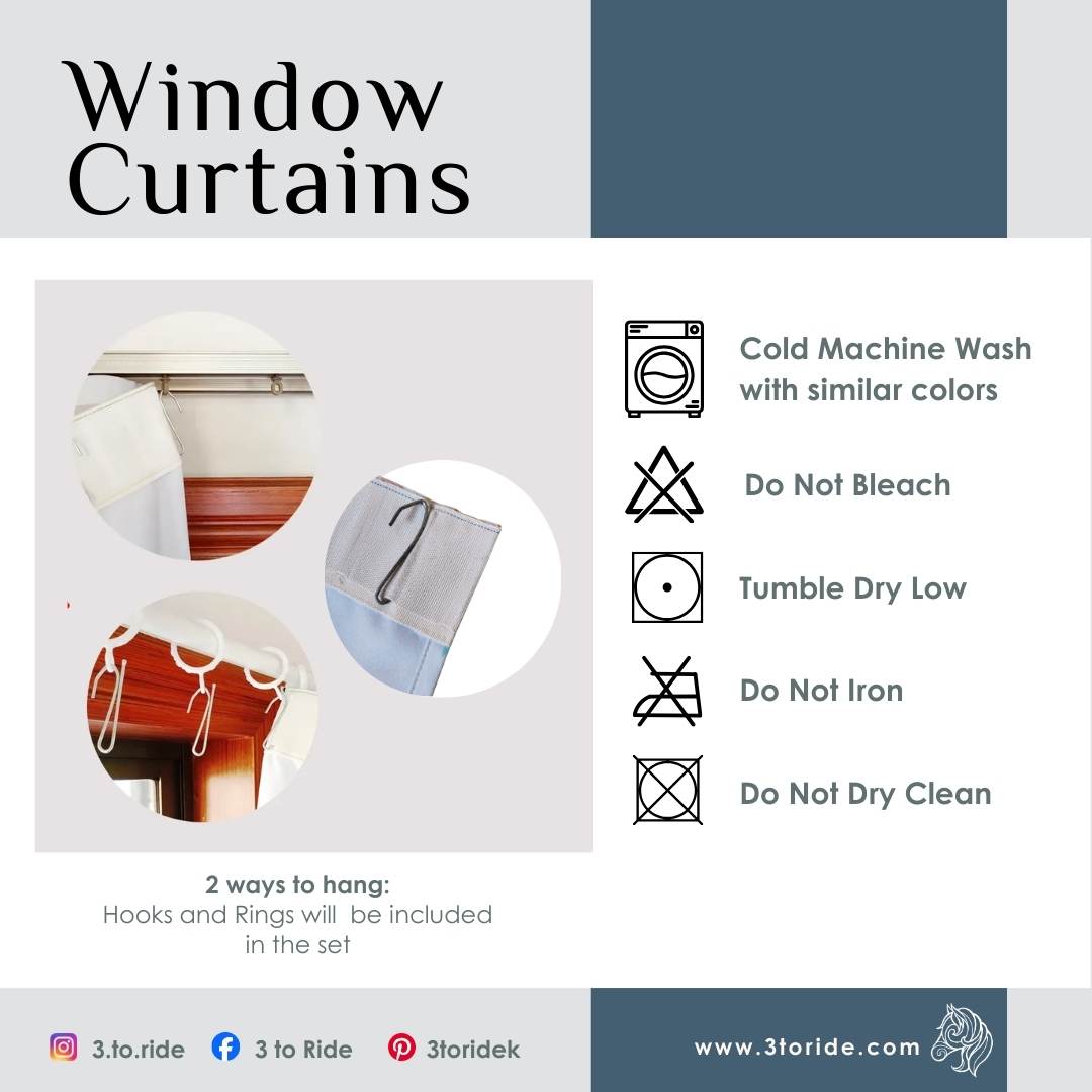 D For Dream - Light Shielding Curtains (Hook)