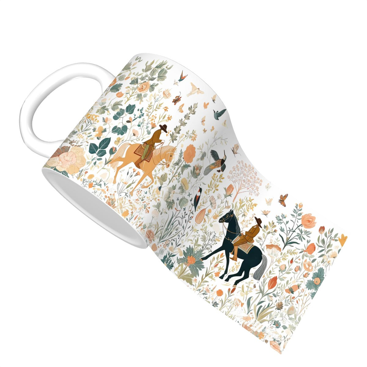 Botanic Riders Ceramic Coffee Mug