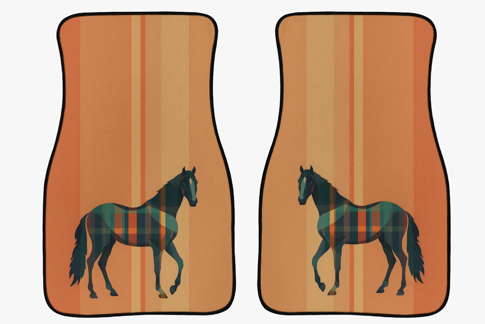 Car Floor Mat - Warm Orange