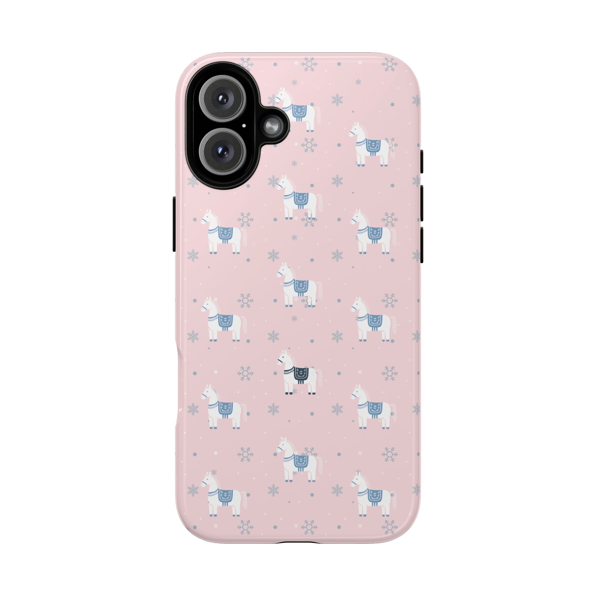 Horse Design Phone Case (Light Pink)