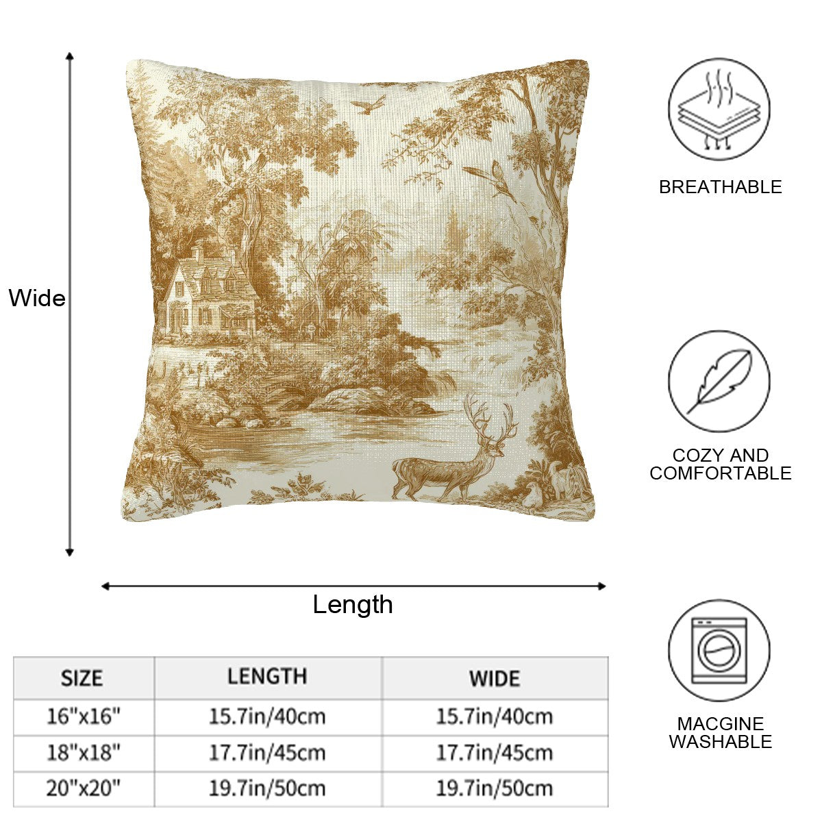 Country Life Throw Pillow Covers