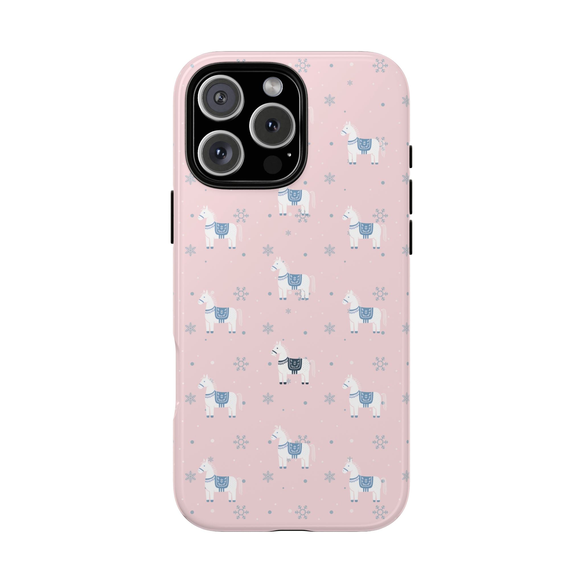 Horse Design Phone Case (Light Pink)