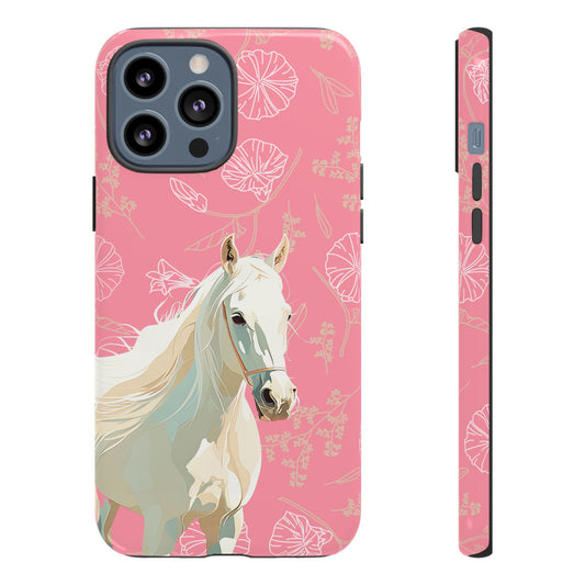 Pink Horse Design Phone Case