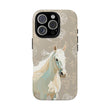 Floral Horse Design  Phone Case (Beige)