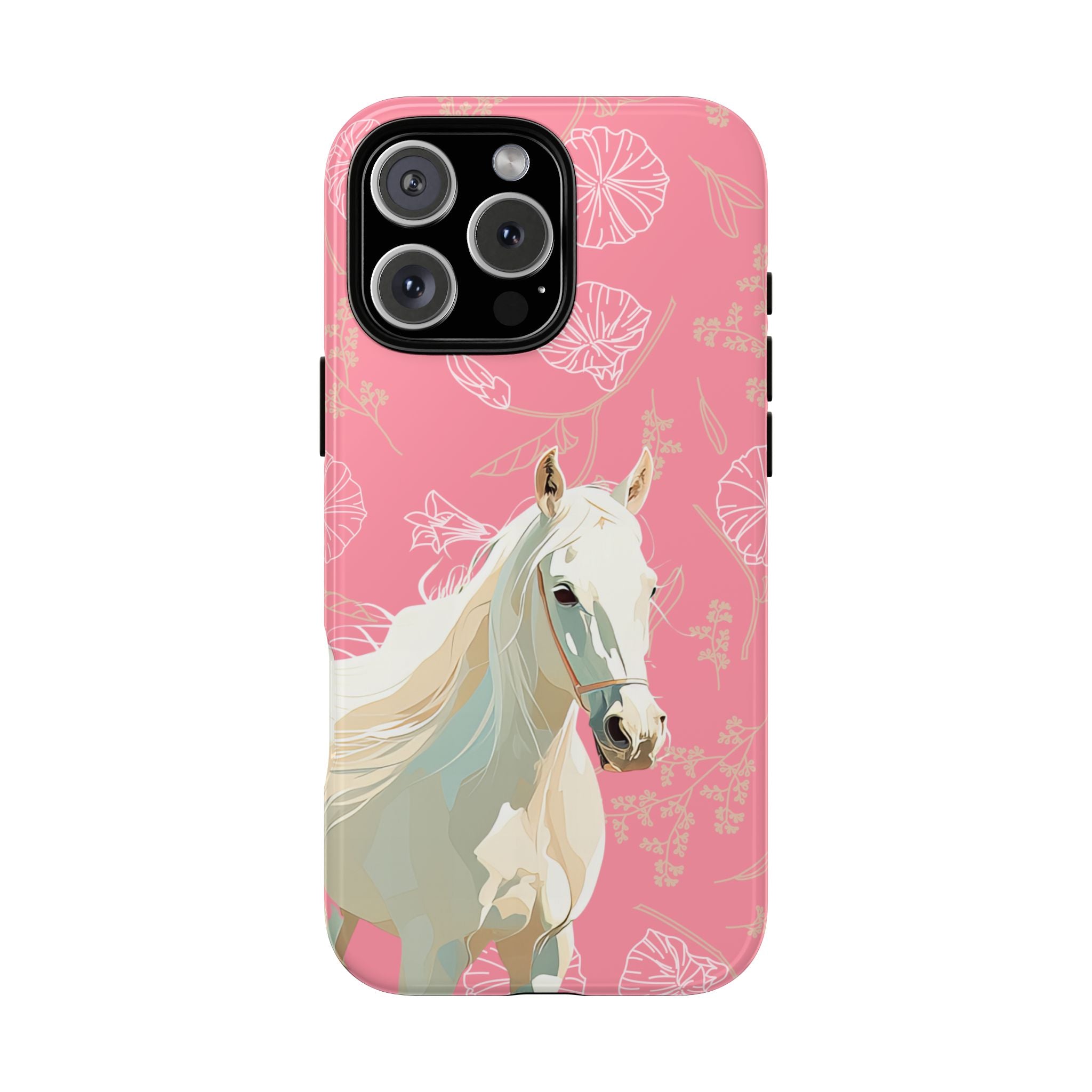 Pink Horse Design Phone Case