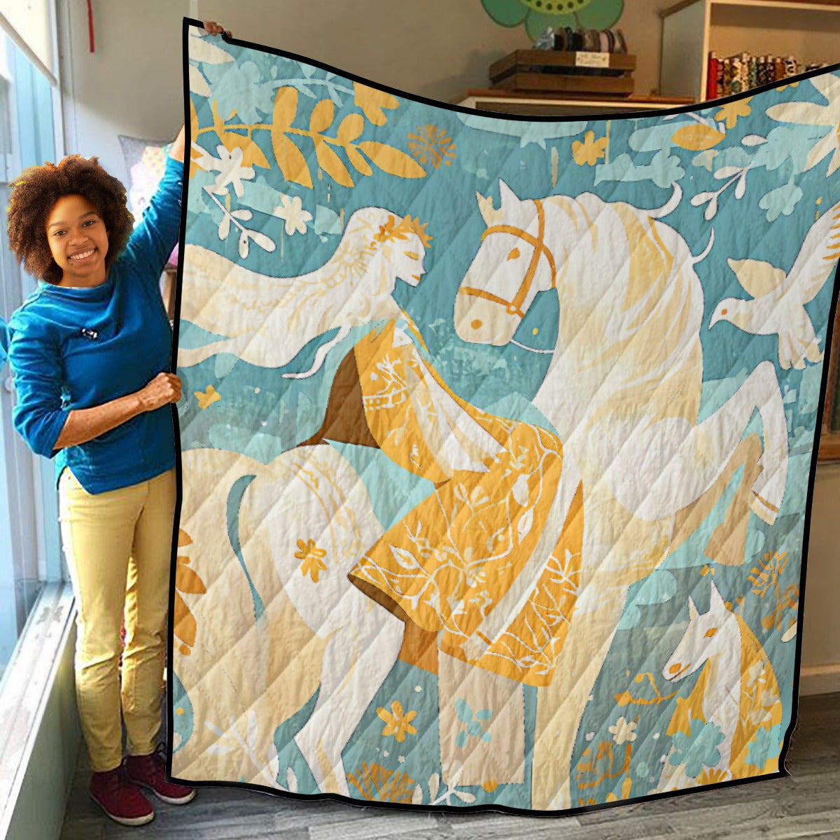 Lady Lake Quilt Blanket