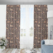 Floral Horses Blackout Curtains (Brown)