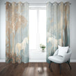 Decorative curtains with horse design in a living room setting