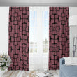 DRing Horse Bit Design Blackout Curtains (Maroon)